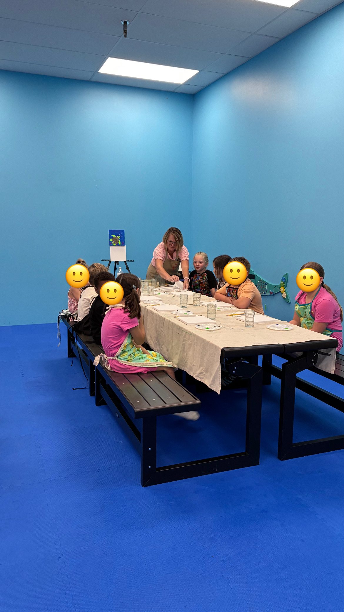 Kids art class at Summer Camp